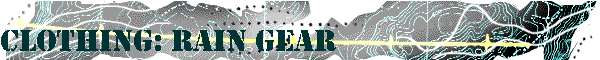 Clothing: Rain Gear